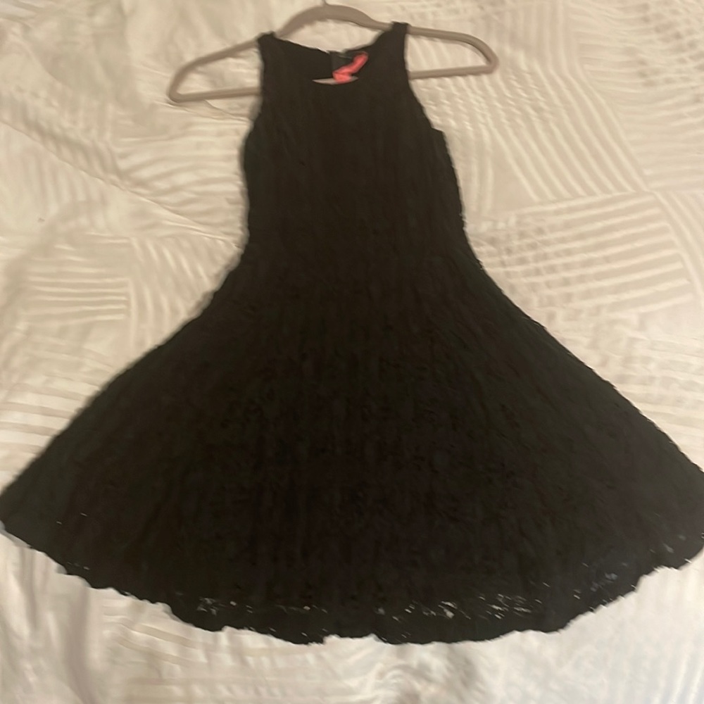 Black mini dress